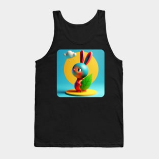 Animals, Insects and Birds - Bunny #12 Tank Top